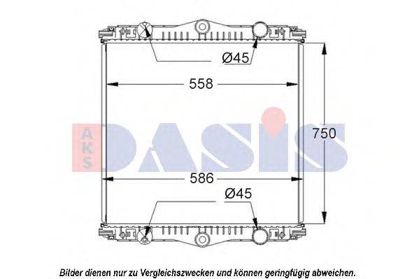 AKS DASIS 290014S Радіатор, охолодження двигуна