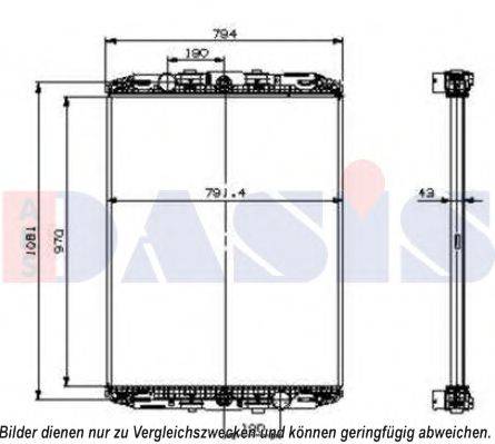 AKS DASIS 290070S Радіатор, охолодження двигуна