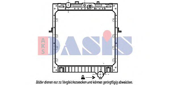 AKS DASIS 290080T Радіатор, охолодження двигуна