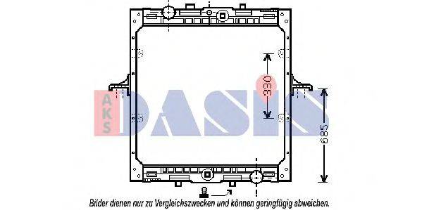 AKS DASIS 290200N Радіатор, охолодження двигуна