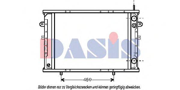 AKS DASIS 390340N Радіатор, охолодження двигуна