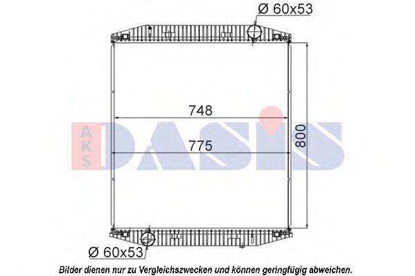 AKS DASIS 400010S Радіатор, охолодження двигуна