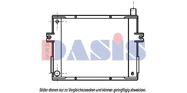 AKS DASIS 400280N Радіатор, охолодження двигуна