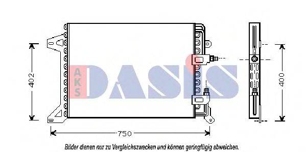 AKS DASIS 402500N Конденсатор, кондиціонер