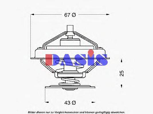 AKS DASIS 750909N Термостат, охолоджуюча рідина