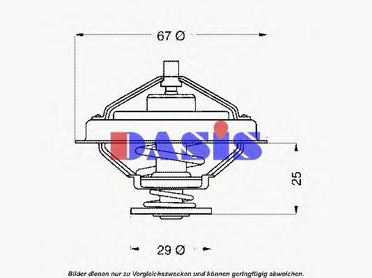 AKS DASIS 751898N Термостат, охолоджуюча рідина