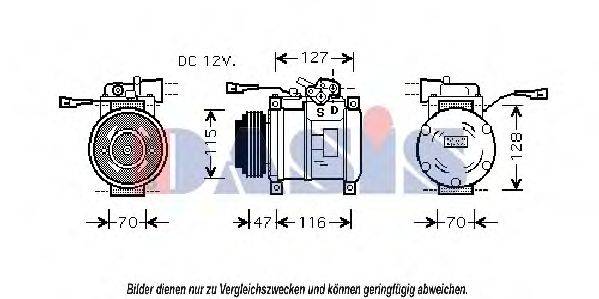 AKS DASIS 851398N Компресор, кондиціонер