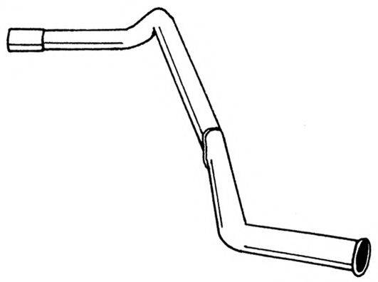 AKS DASIS SG11709 Труба вихлопного газу