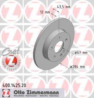 ZIMMERMANN 400142520 гальмівний диск