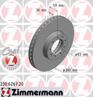 ZIMMERMANN 230626720 гальмівний диск