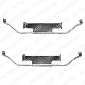 DELPHI LX0136 Комплектуючі, колодки дискового гальма