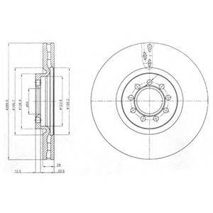 DELPHI BG4101 гальмівний диск