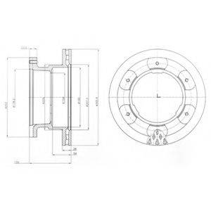 DELPHI BG9069 гальмівний диск