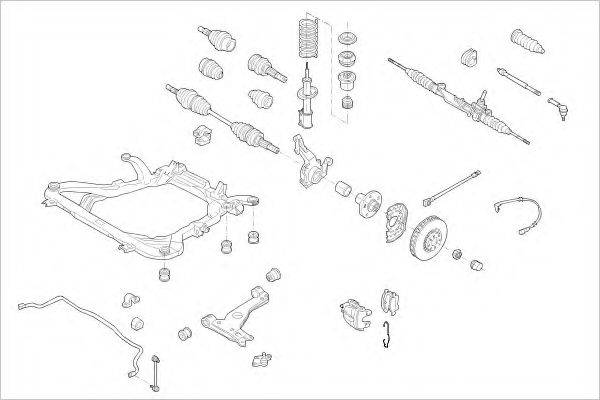 DELPHI OPEL09009F Підвіска колеса