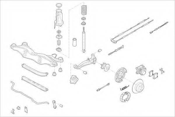 DELPHI OPEL09009R Підвіска колеса
