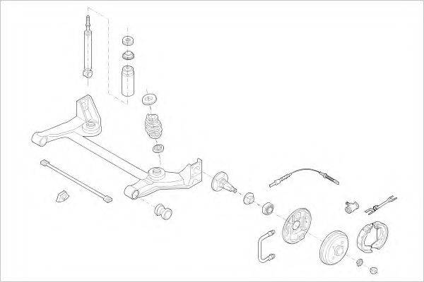 DELPHI OPEL07105R Підвіска колеса