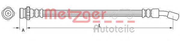 METZGER 4111033 Гальмівний шланг