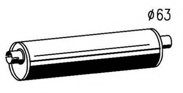MAGNETI MARELLI 391338015087 Середній/кінцевий глушник ОГ