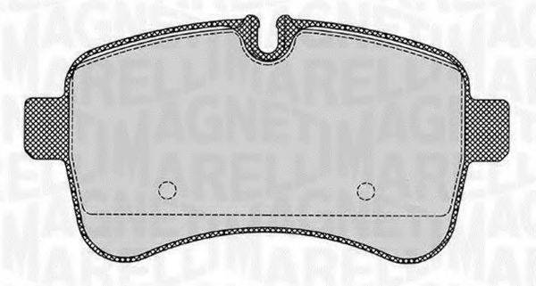 MAGNETI MARELLI 363916060284 Комплект гальмівних колодок, дискове гальмо