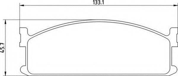 MAGNETI MARELLI 363700200337 Комплект гальмівних колодок, дискове гальмо