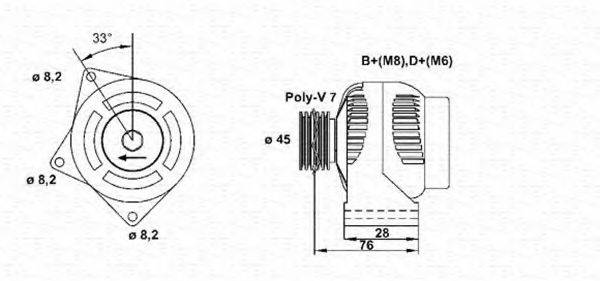 MAGNETI MARELLI 943355010010 Генератор