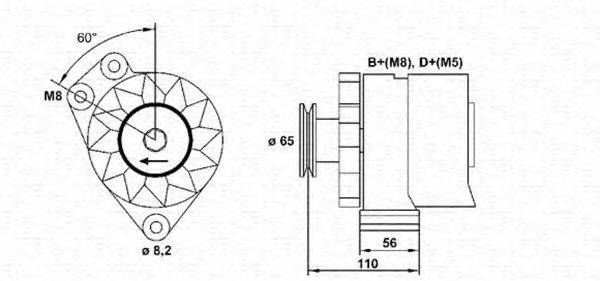 MAGNETI MARELLI 943356797010 Генератор