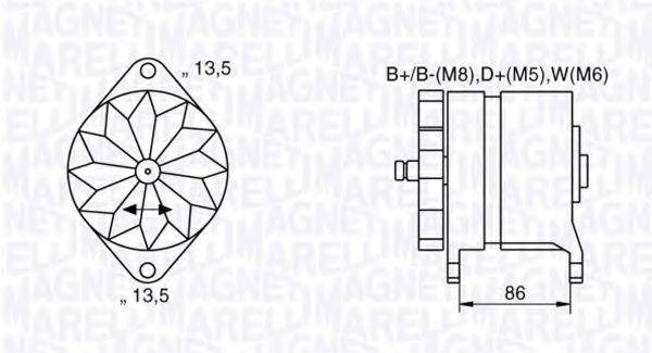 MAGNETI MARELLI 063536895380 Генератор