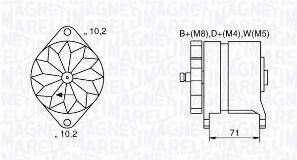 MAGNETI MARELLI 063534681240 Генератор