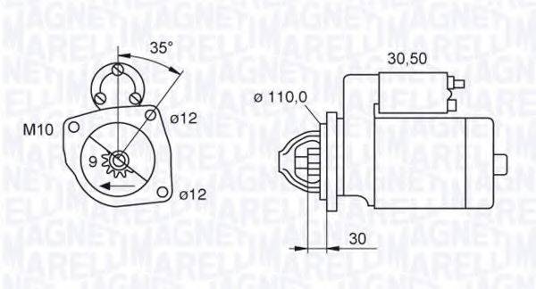 MAGNETI MARELLI 063521093440 Стартер