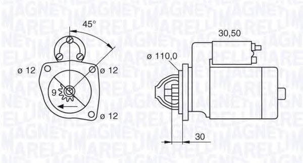 MAGNETI MARELLI 063522310110 Стартер