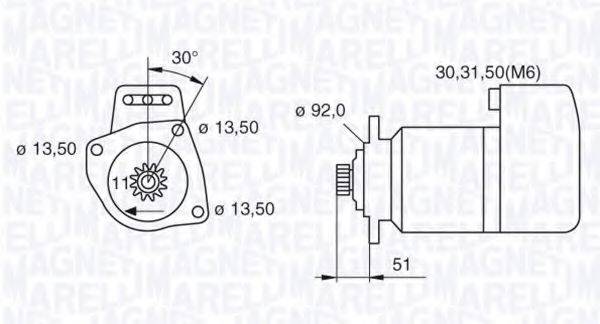 MAGNETI MARELLI 063524160520 Стартер
