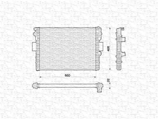 MAGNETI MARELLI 350213170000 Радіатор, охолодження двигуна