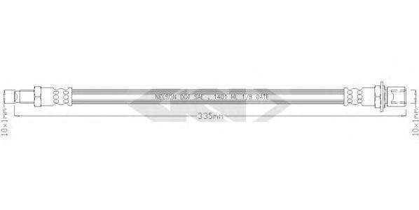 SPIDAN 340673 Гальмівний шланг