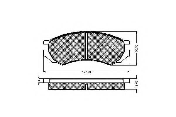 SPIDAN 30952 Комплект гальмівних колодок, дискове гальмо