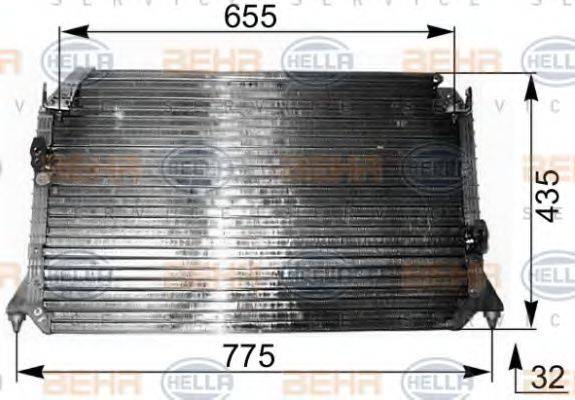 BEHR HELLA SERVICE 8FC351038531 Конденсатор, кондиціонер