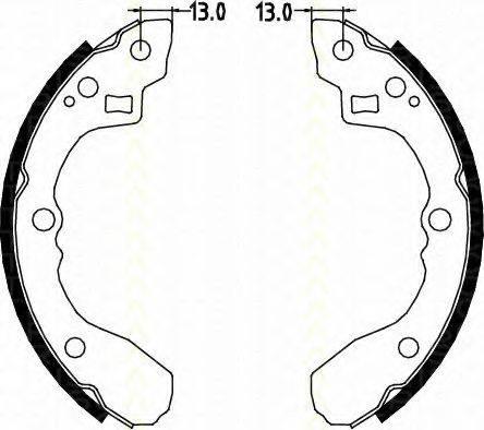 TRISCAN 810018590 Комплект гальмівних колодок