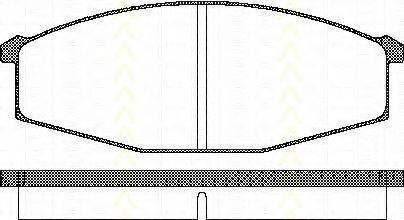 TRISCAN 811014127 Комплект гальмівних колодок, дискове гальмо