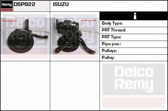 DELCO REMY DSP922 Гідравлічний насос, кермо