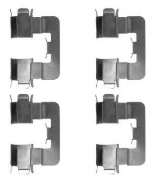 PAGID K0358 Комплектуючі, колодки дискового гальма