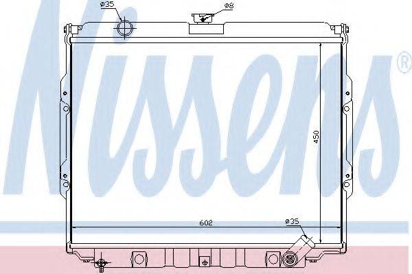 NISSENS 67021 Радіатор, охолодження двигуна