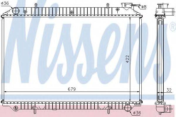 NISSENS 62983A Радіатор, охолодження двигуна