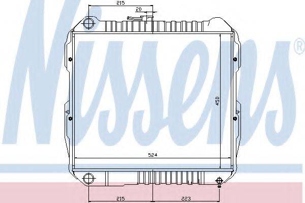 NISSENS 64613 Радіатор, охолодження двигуна