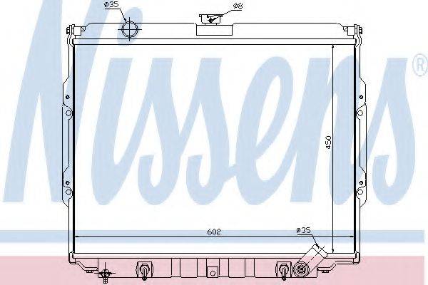 NISSENS 67043 Радіатор, охолодження двигуна