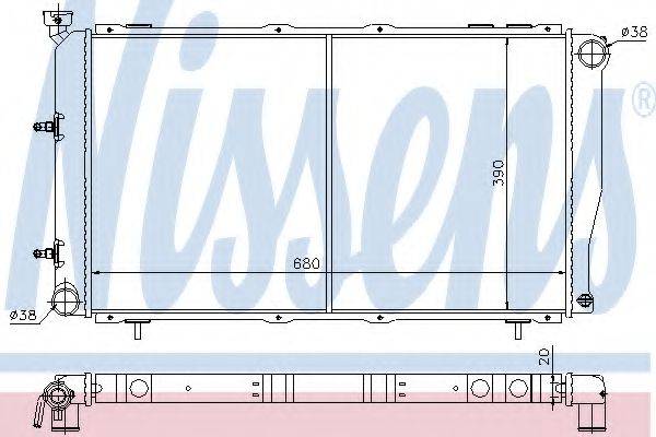 NISSENS 64113 Радіатор, охолодження двигуна