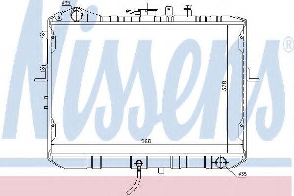 NISSENS 66667 Радіатор, охолодження двигуна
