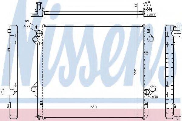NISSENS 646803 Радіатор, охолодження двигуна