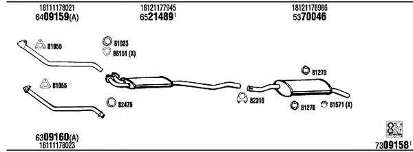 WALKER BW40210A Система випуску ОГ