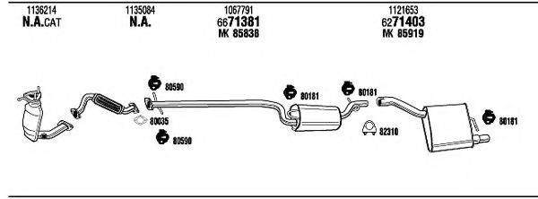 WALKER FOT17012 Система випуску ОГ
