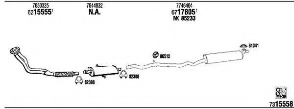 WALKER LN40010 Система випуску ОГ