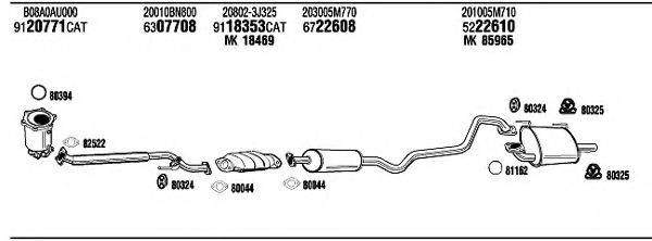 WALKER NI55022 Система випуску ОГ